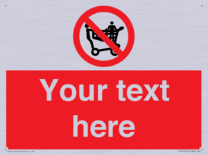 Custom No Climbing on Trolley Sign